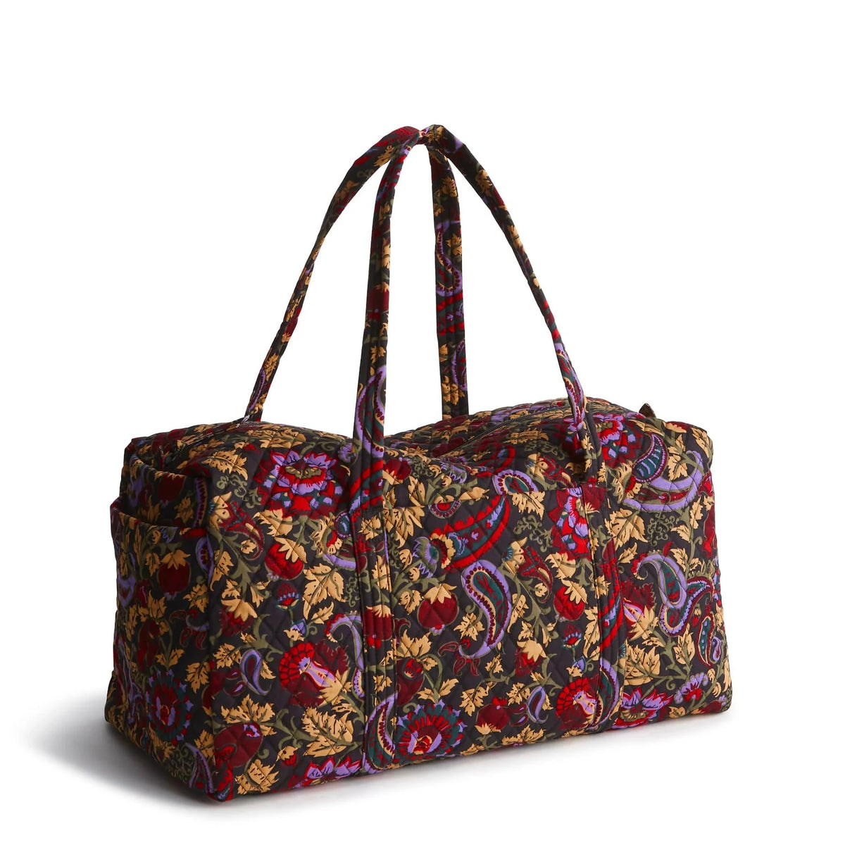 Large Original Duffel - Cotton Gabardine in the pattern Midnight Garden Paisley.