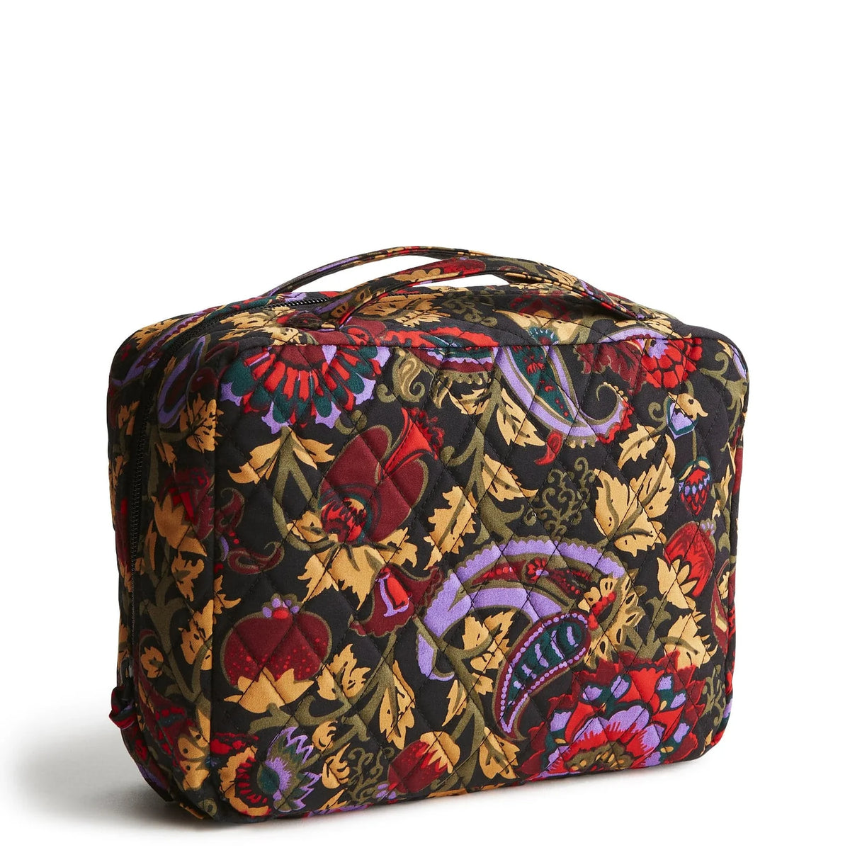 Vera Bradley hanging travel organizer in Midnight Garden Paisley.