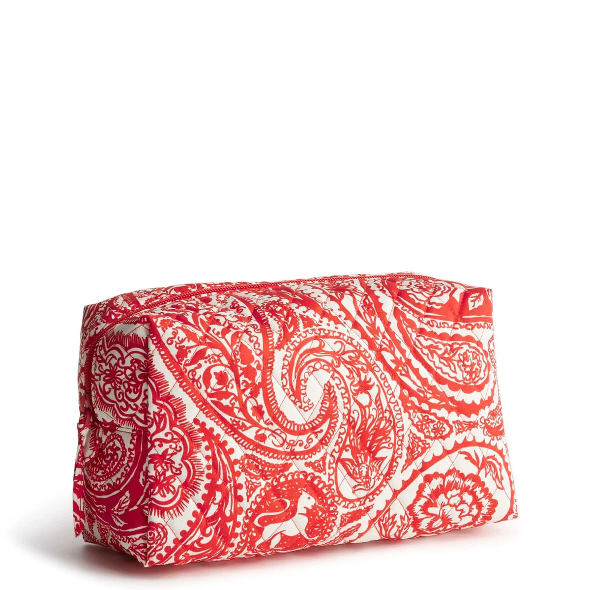 A large cosmetic bag from Vera Bradley. Shown in Vera Bradley Paisley Key.