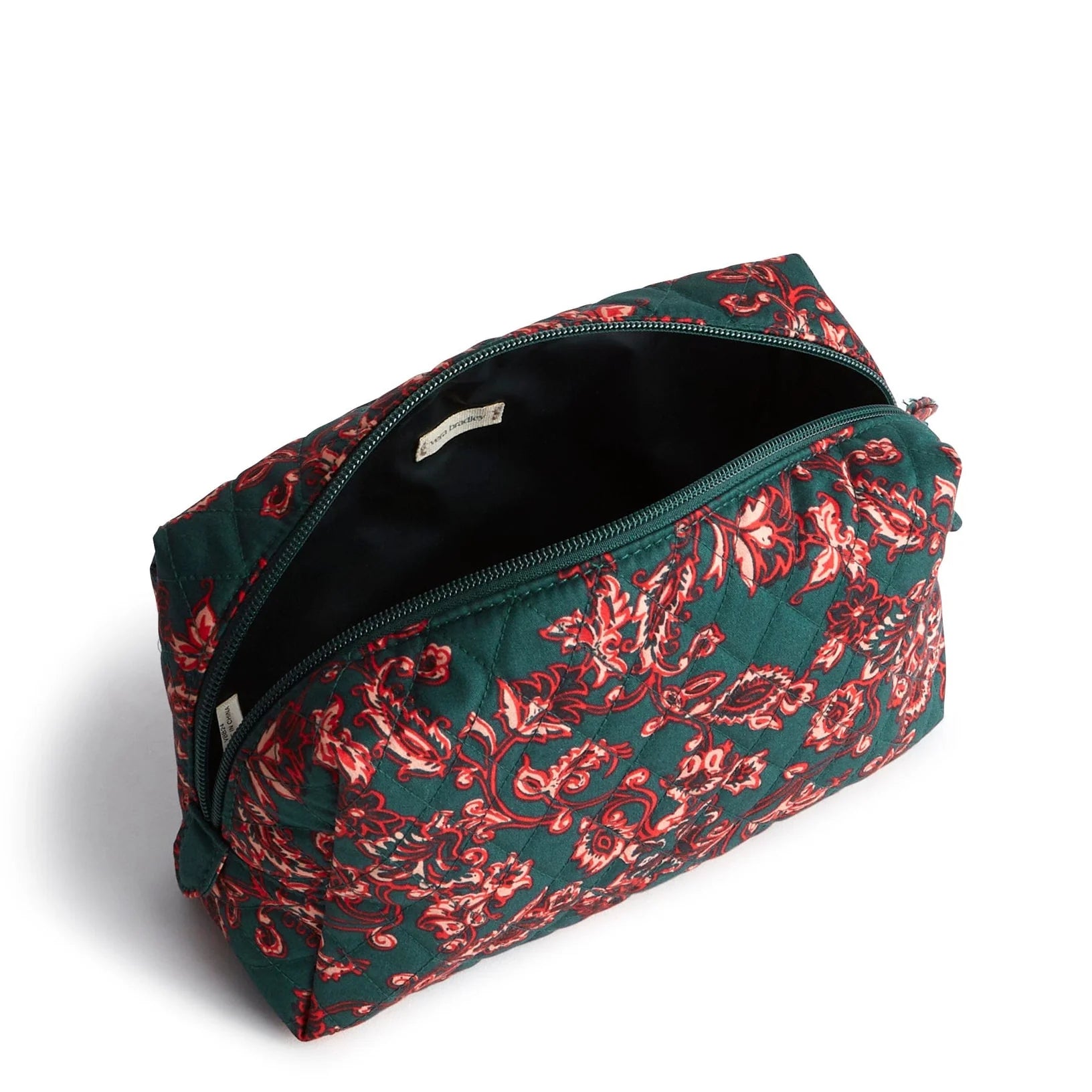 Medium Cosmetic Bag Victorian vines in Cotton gabardine.