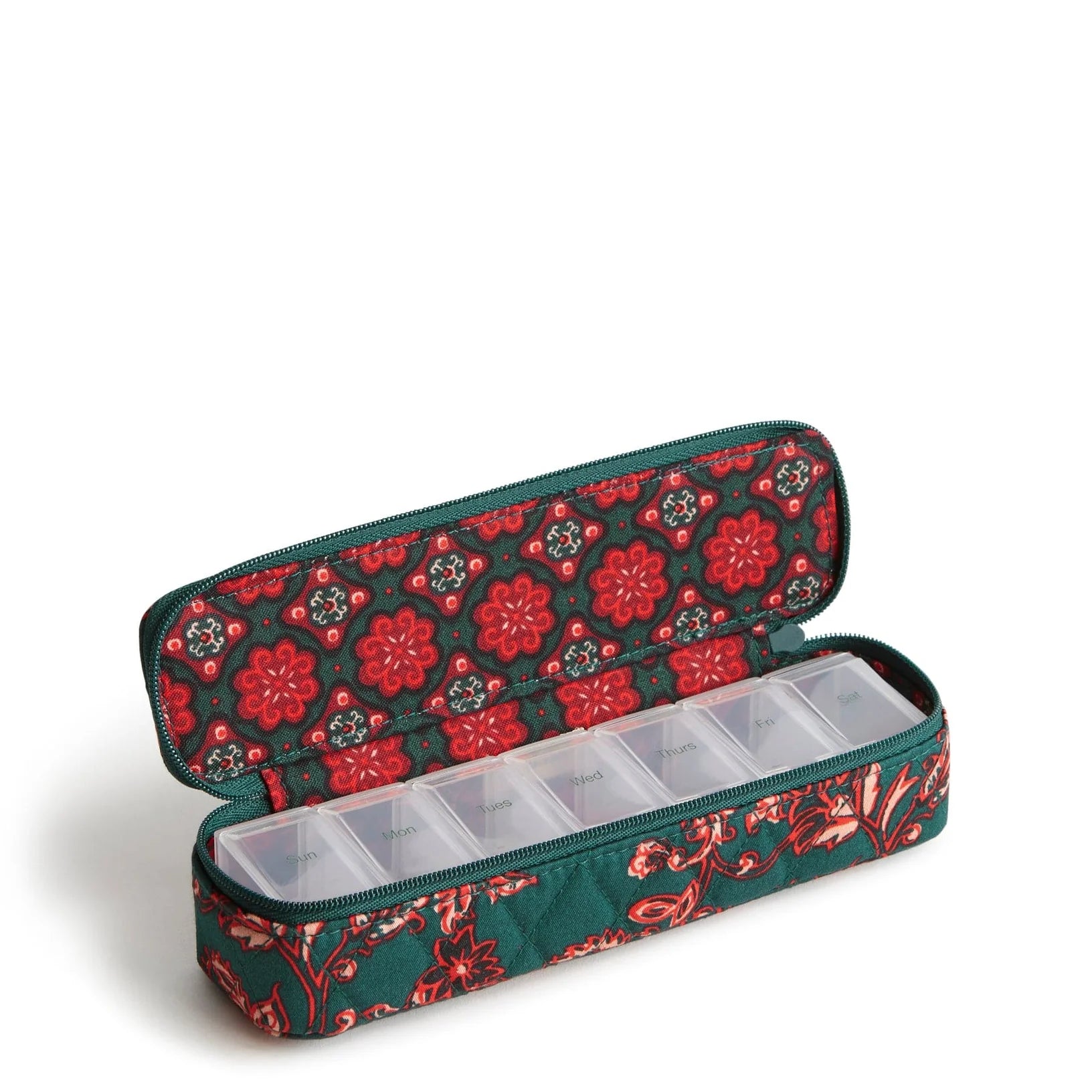 Vera Bradley travel pill case in Travel Pill Case - Cotton Gabardine pattern Victorian Vines.