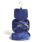 Hanging Travel Organizer - Nylon in pattern Deep Ultramarine.