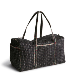 Large Original Duffel - Cotton Gabardine in the pattern Holly Days.