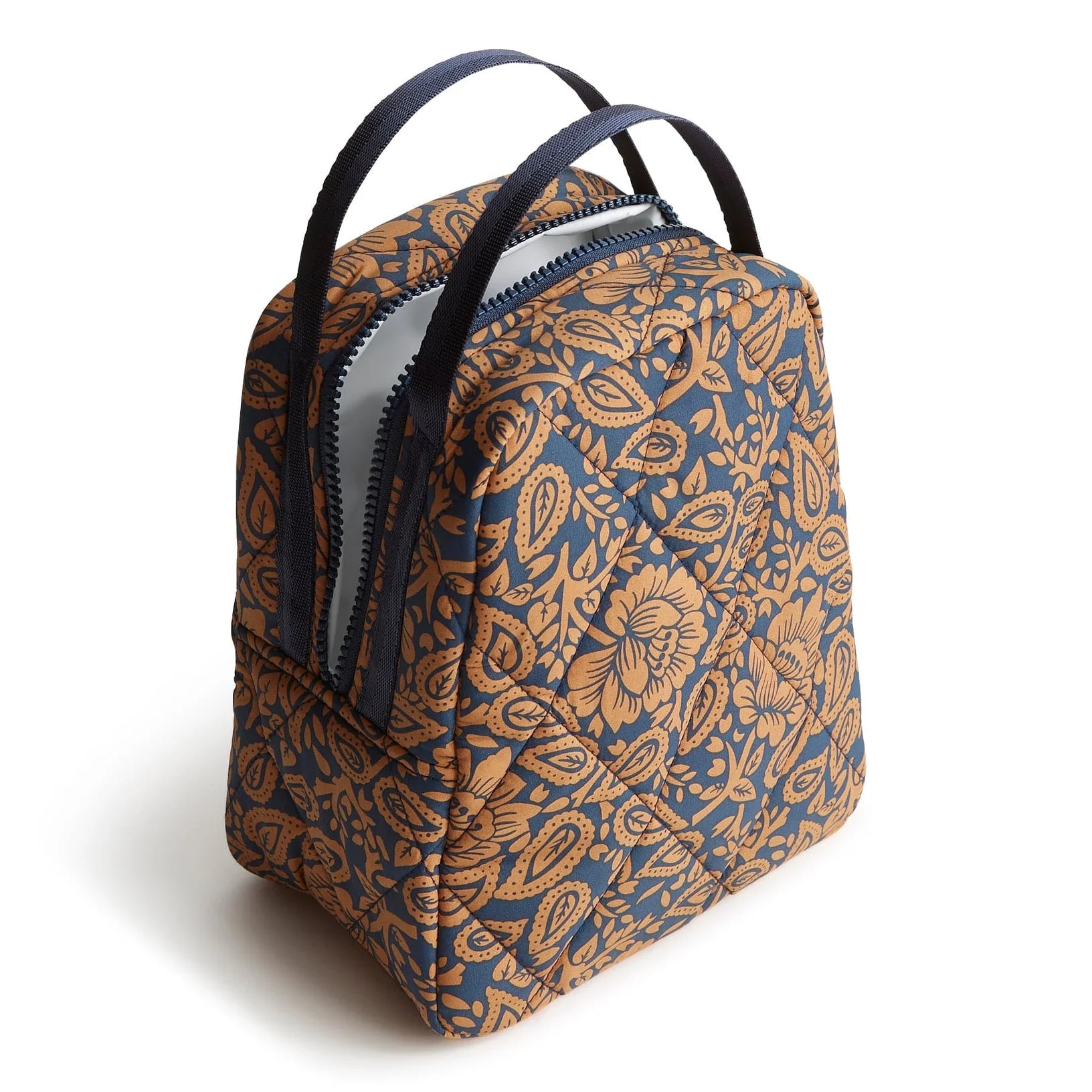  Lunch Bag - Nylon in pattern Lotus Montage Roasted Peacan.