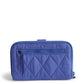 Large Tab Wallet - Nylon in the pattern Deep Ultramarine.