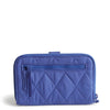 Large Tab Wallet - Nylon in the pattern Deep Ultramarine.