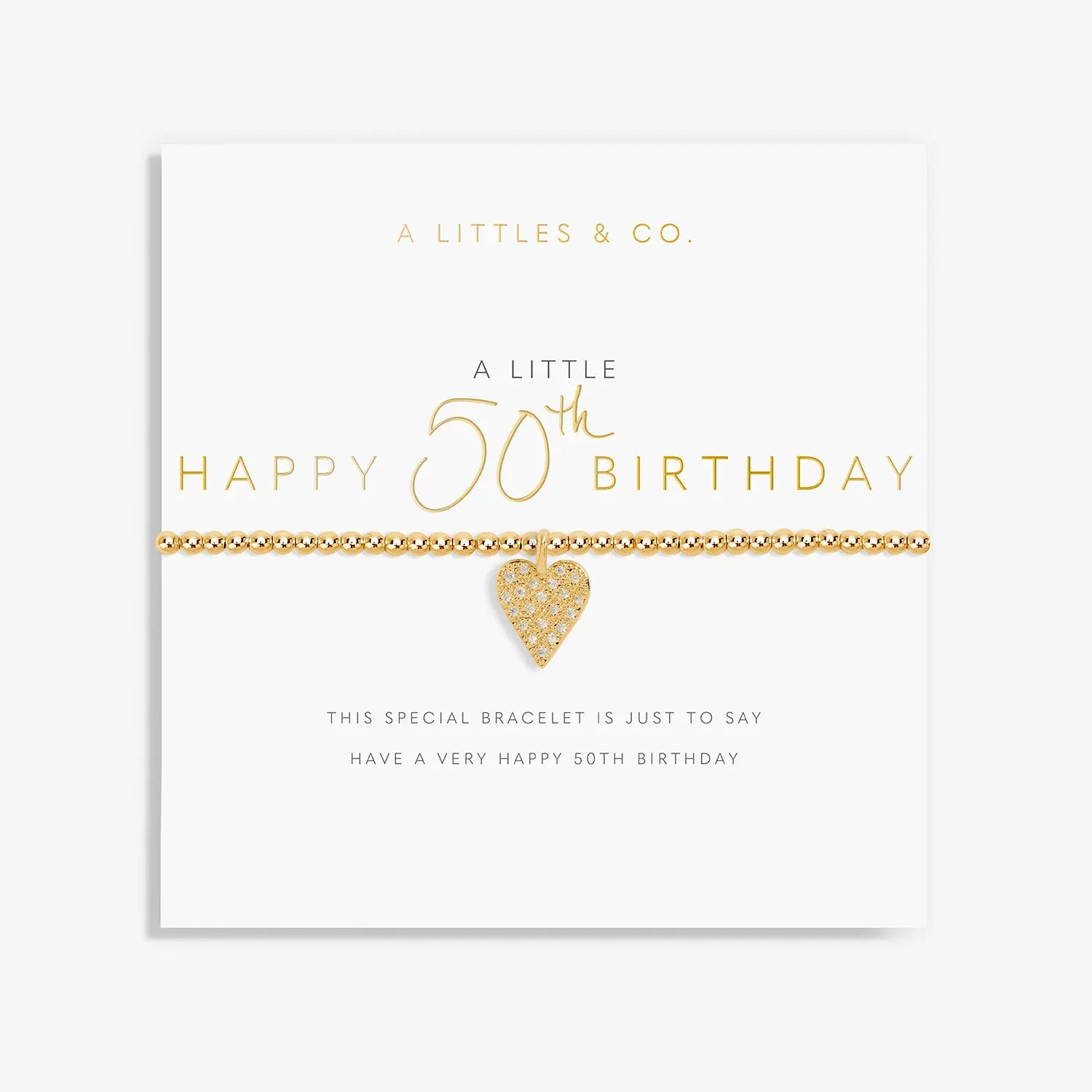 A Little Happy 50th Birthday - Gold