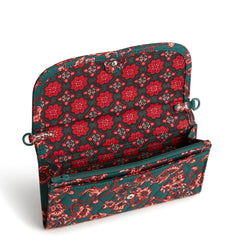Vera Bradley Wildwood Wallet Crossbody - Cotton Gabardine in pattern Victorian Vines.