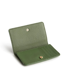 Vera Bradley Card Case - Leather in the pattern Bronze Green.