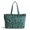 Vera Bradley Hathaway Tote in the pattern Tiana Silhouette Medallion.