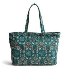 Vera Bradley Hathaway Tote in the pattern Tiana Silhouette Medallion.