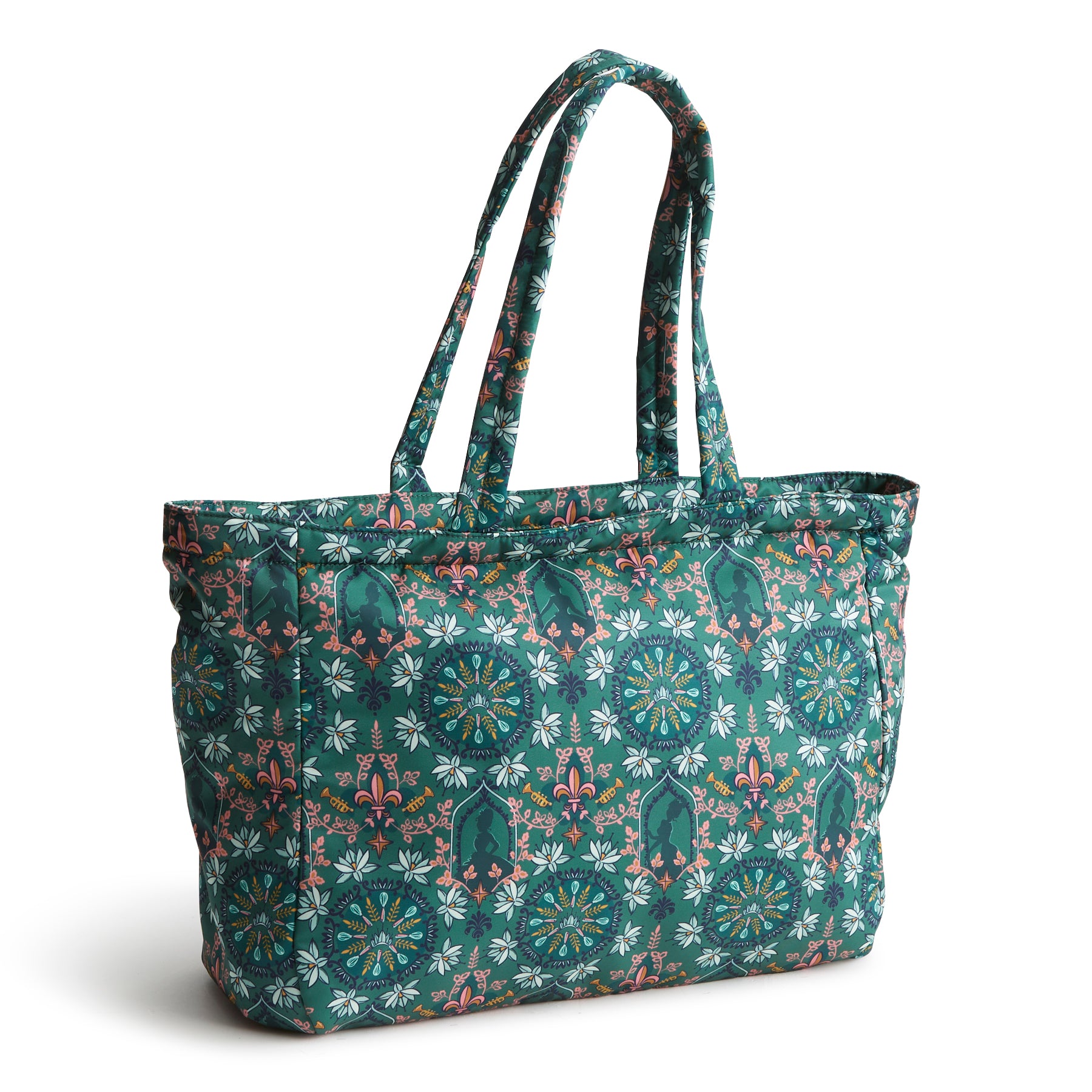 Vera Bradley Hathaway Tote in the pattern Tiana Silhouette Medallion.