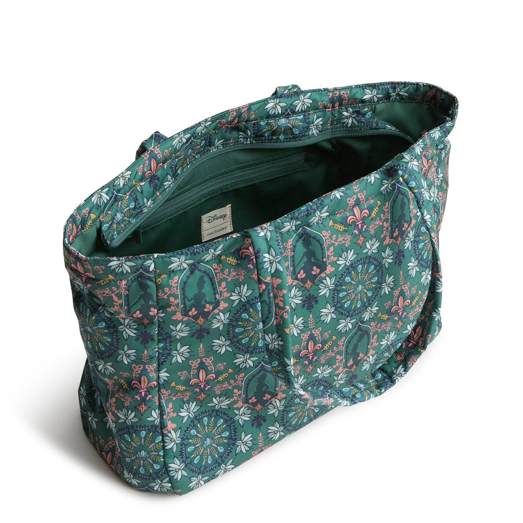 Vera Bradley Hathaway Tote in the pattern Tiana Silhouette Medallion.