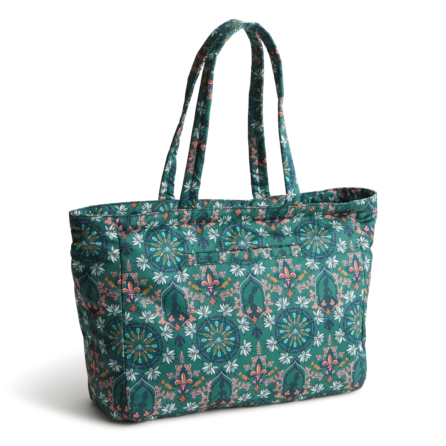 Vera Bradley Hathaway Tote in the pattern Tiana Silhouette Medallion.