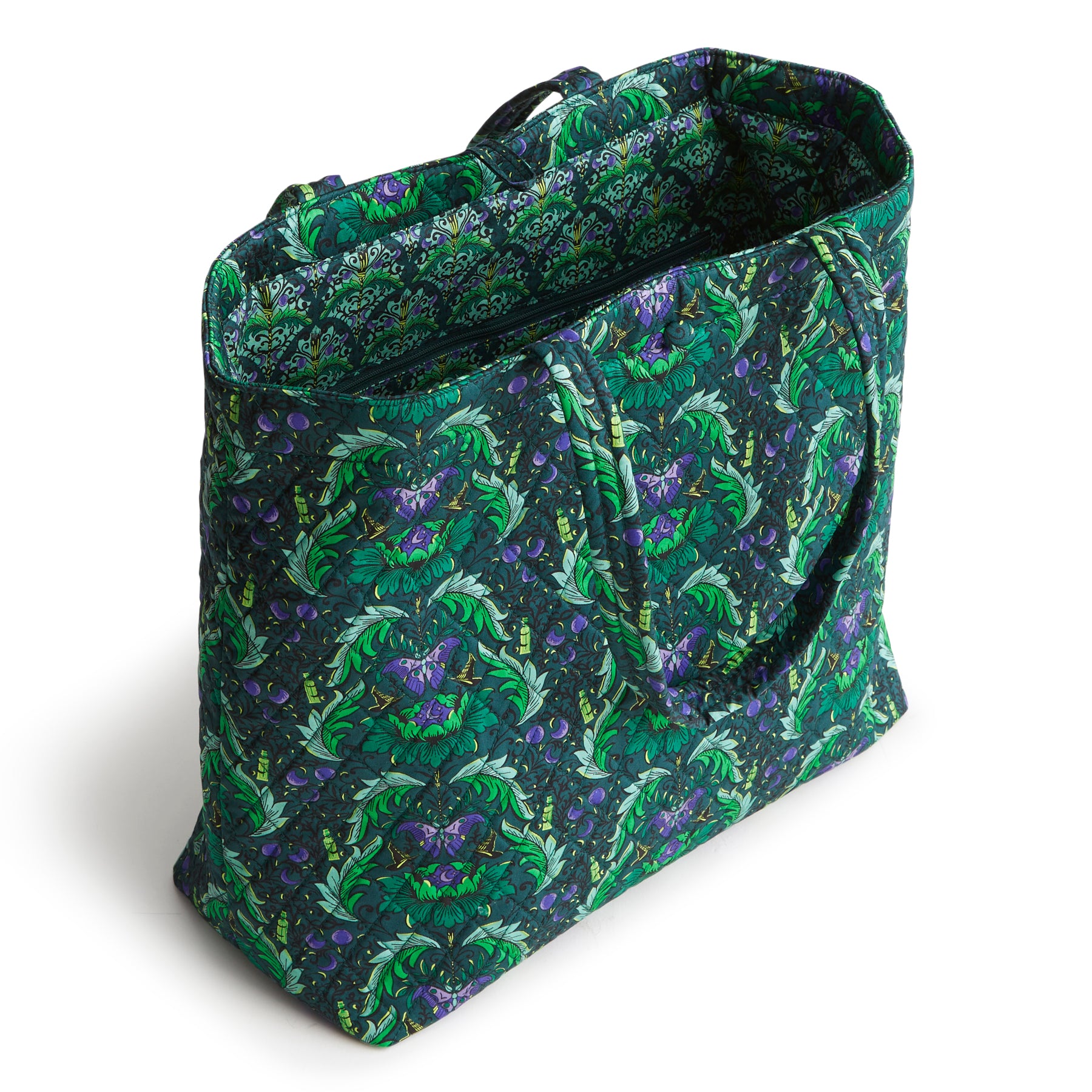 Vera Bradley original tote bag in the pattern wickedly beautiful.