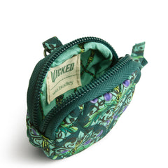 Vera Bradley Bag Charm for AirPods in the pattern Bewitching Green.