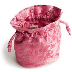 Tilden Drawstring Crossbody in the pattern Positively Pink.