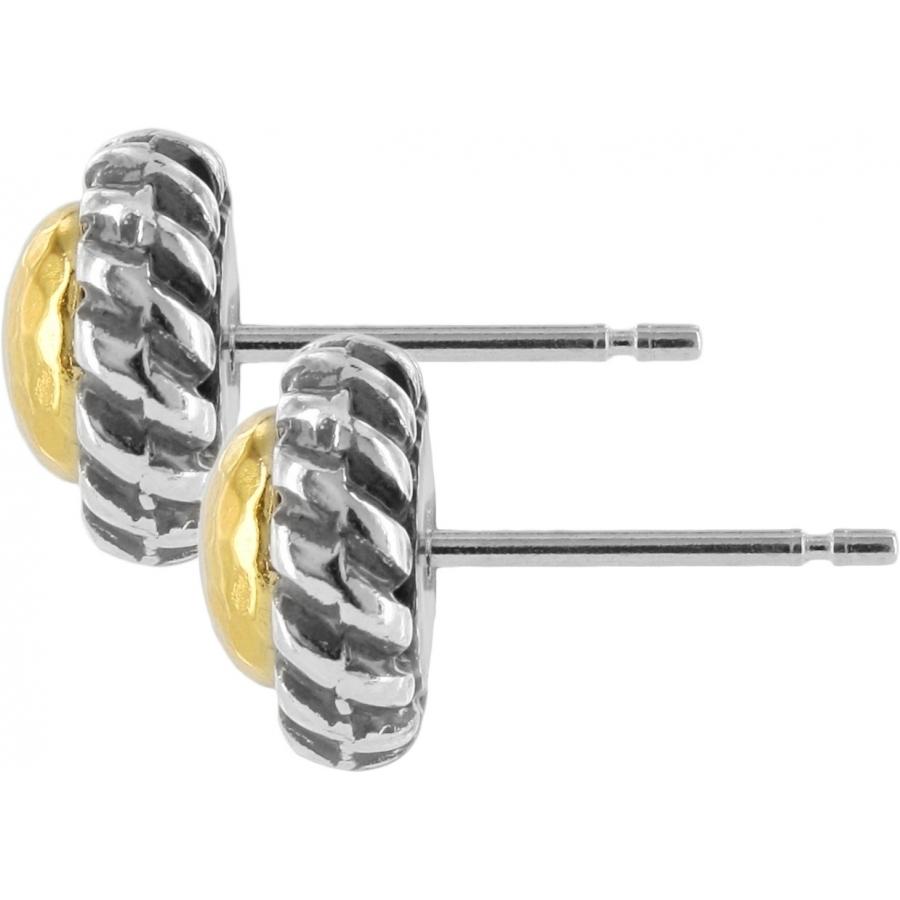 Gold Magic Mini Post Earrings Side View