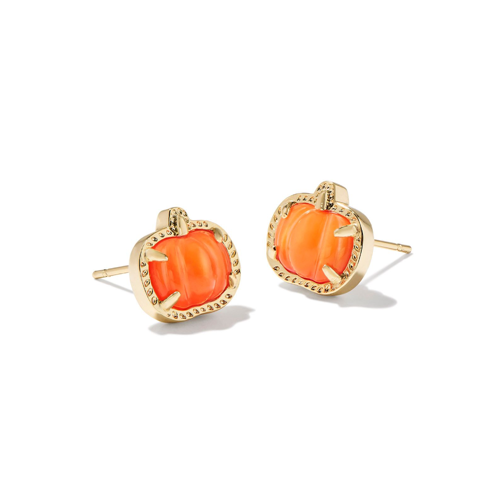 Pumpkin Stud Earrings