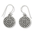 Pebble Round Reversible French Wire Earrings 