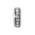 Stardust Silver Stopper Bead Front View