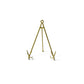 Medium Flare Plate Stand Gold