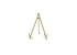 Medium Flare Plate Stand Gold