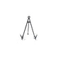 Large Flare Plate Stand Black