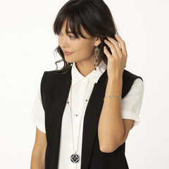 Toledo Alto Noir Convertible Locket Necklace Model View