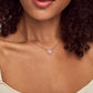 Ari Rose Gold - Pink Drusy Necklace