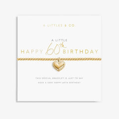 A Little Happy 60th Birthday - Gold Bracelet Card View