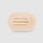 Almond Beige Small Flat Round Hair Clip