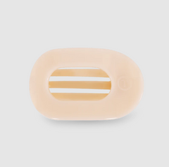 Almond Beige Small Flat Round Hair Clip