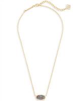 Elisa Gold Multi Drusy Necklace