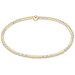 Gameday Hope Joy Pattern 2mm Bead Bracelet