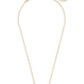Elisa Gold Berry Clear Glass Necklace chain