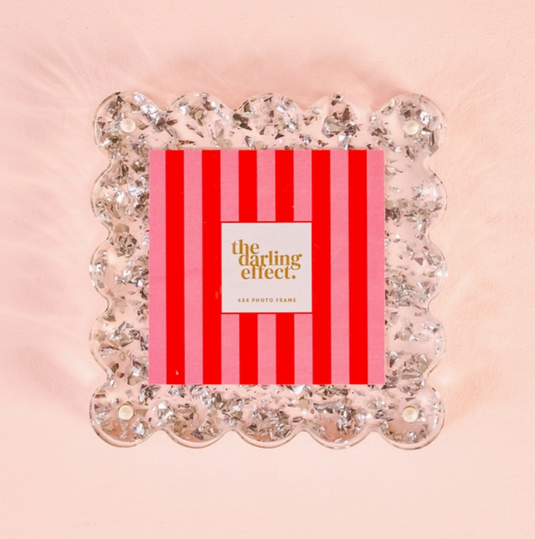 Square Scalloped Acrylic Frame