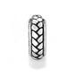 Lydia Silver Thin Stopper Bead Front View