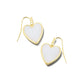 Heart Drop Earrings In Gold Iridescent Drusy - Image 1 - Kendra Scott