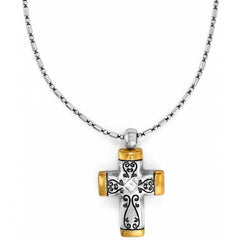 Venezia Petite Cross Necklace Front View