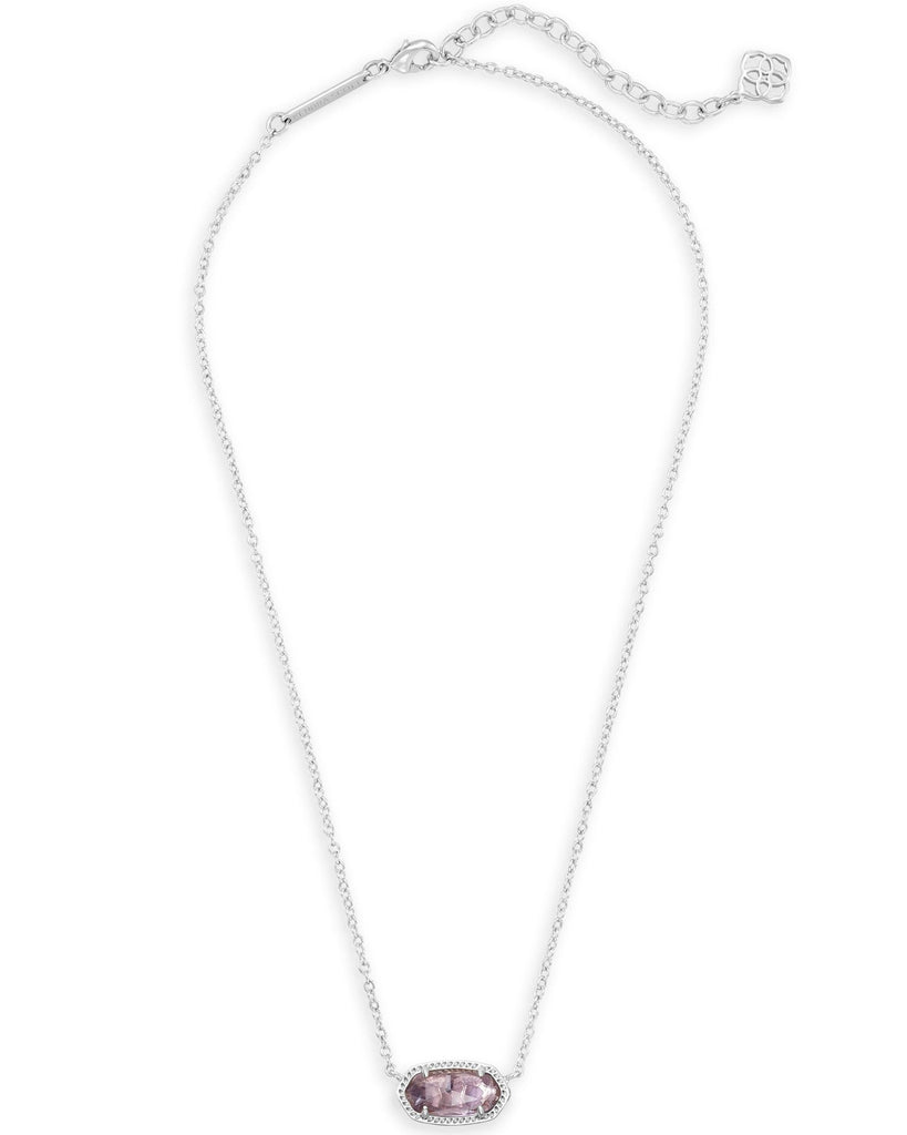 Elisa Silver Pendant Necklace - Amethyst – Occasionally Yours