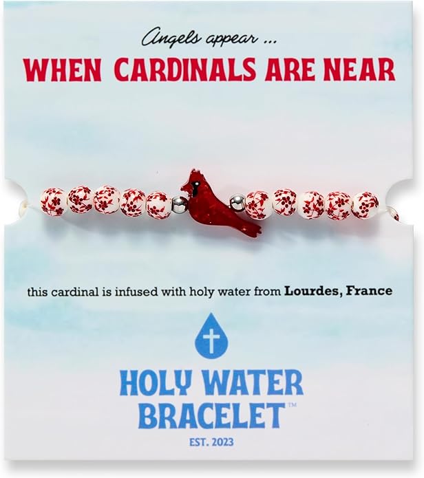 Holy Water Porcelain Cardinal