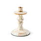 Mocha Check Small Candlestick