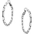 Pebble Small Hoop Earrings Front View