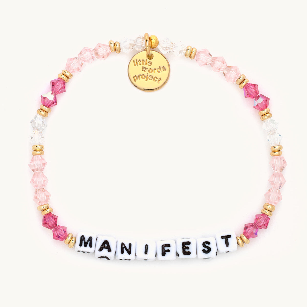 Little Words Project Viviane Audi Manifest Pink Bracelet