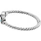 Halo Hinged Bangle Bracelet Side View