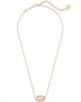 Elisa Pendant Necklace In Rose Quartz