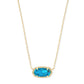 Elisa Gold - Bronze Veined Turquoise Necklace Front View