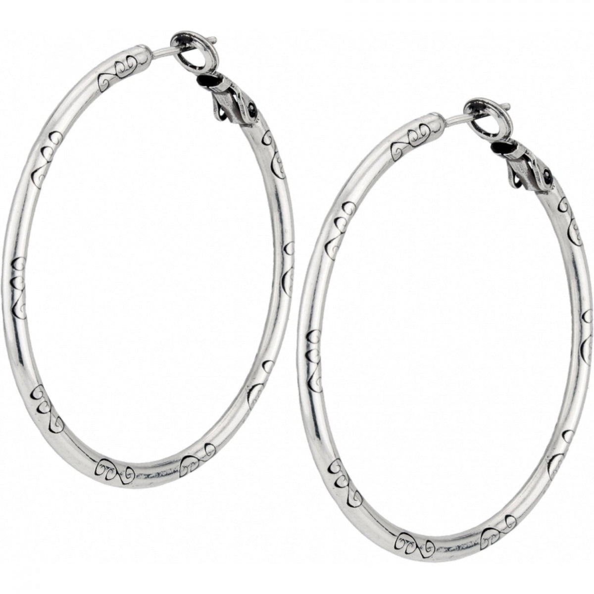 Large Earring Charm Hoops