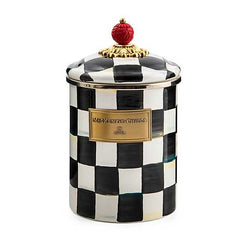 Courtly Check Enamel Canister